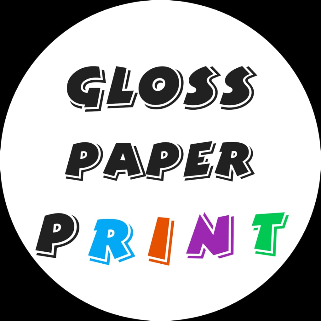 Gloss paper printing